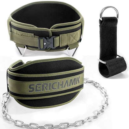 Premium Chain-Linked Weight Training Dip Belt